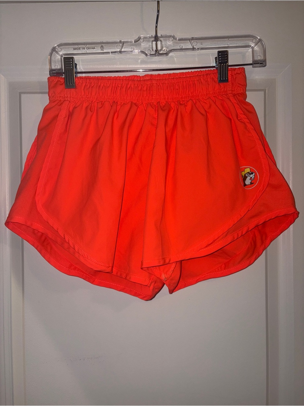 BUC-EE’S | Neon Coral Orange Athletic Running Shorts